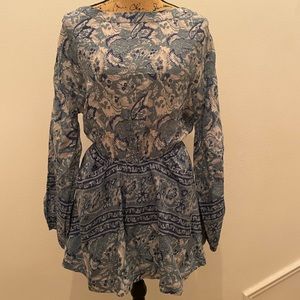 Free People Mini Dress - Blue